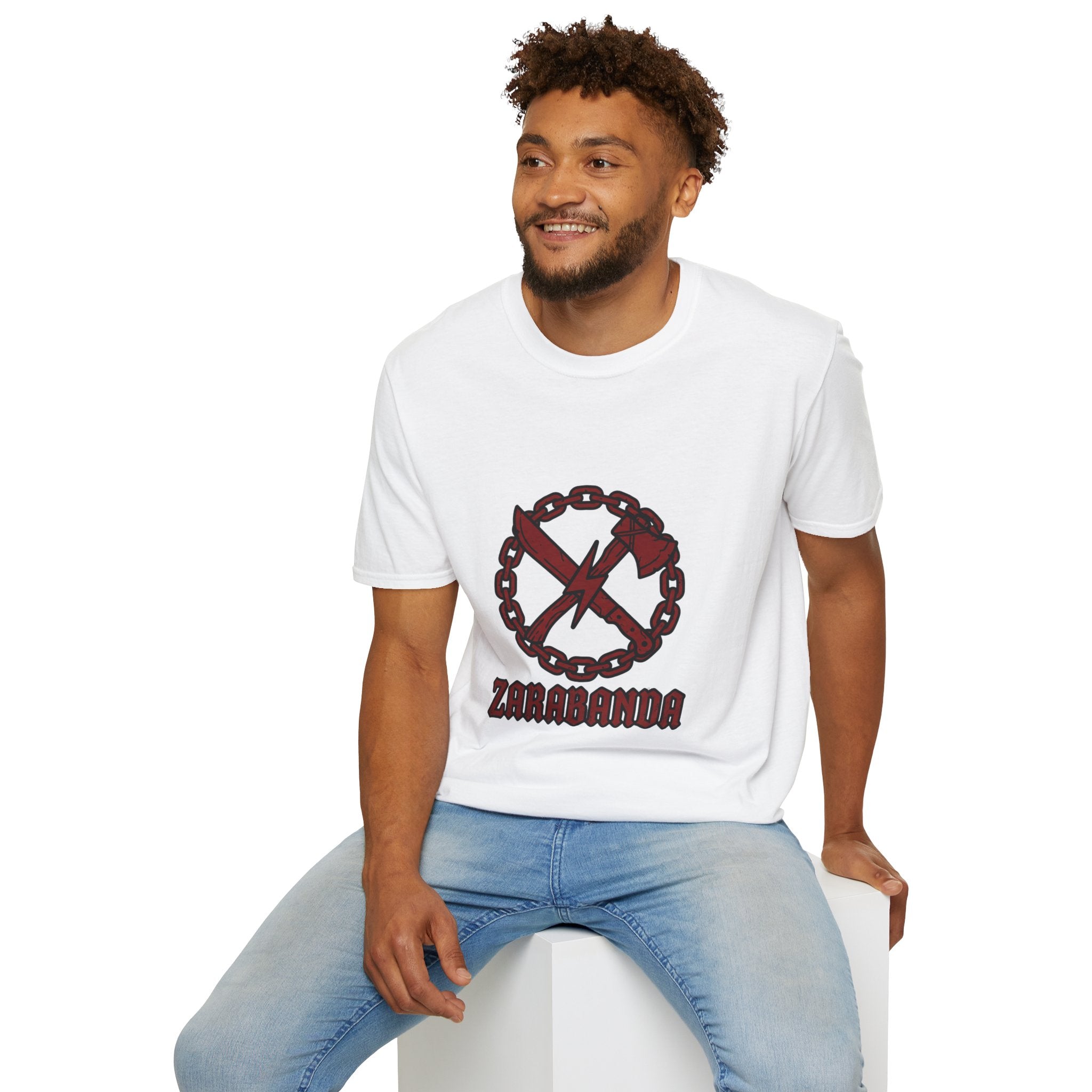 T-Shirt — ZARABANDA Chain & Cross Graphic Tee