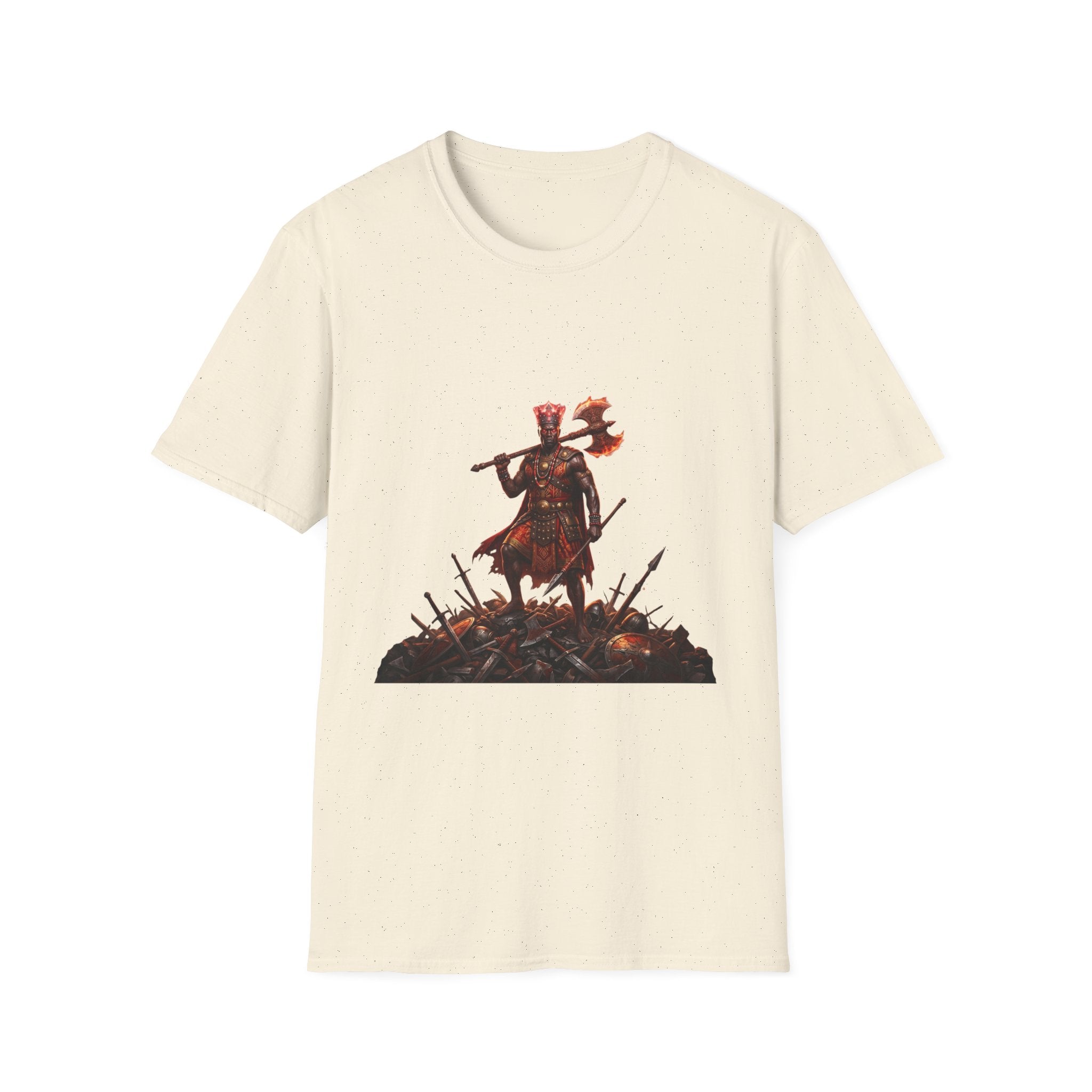 Camiseta de Changó Guerrero – Diseño espiritual Yoruba del Orisha del trueno y la fuerza
