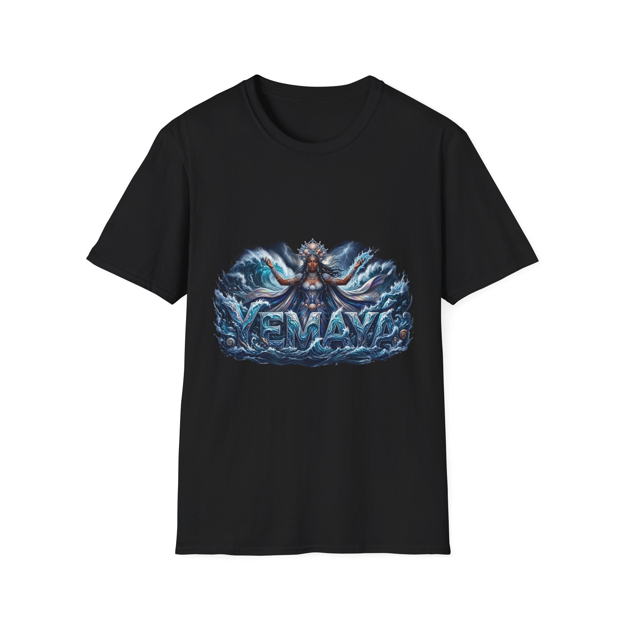 Camiseta de Yemayá – Diseño espiritual Yoruba de la Orisha del mar y la protección