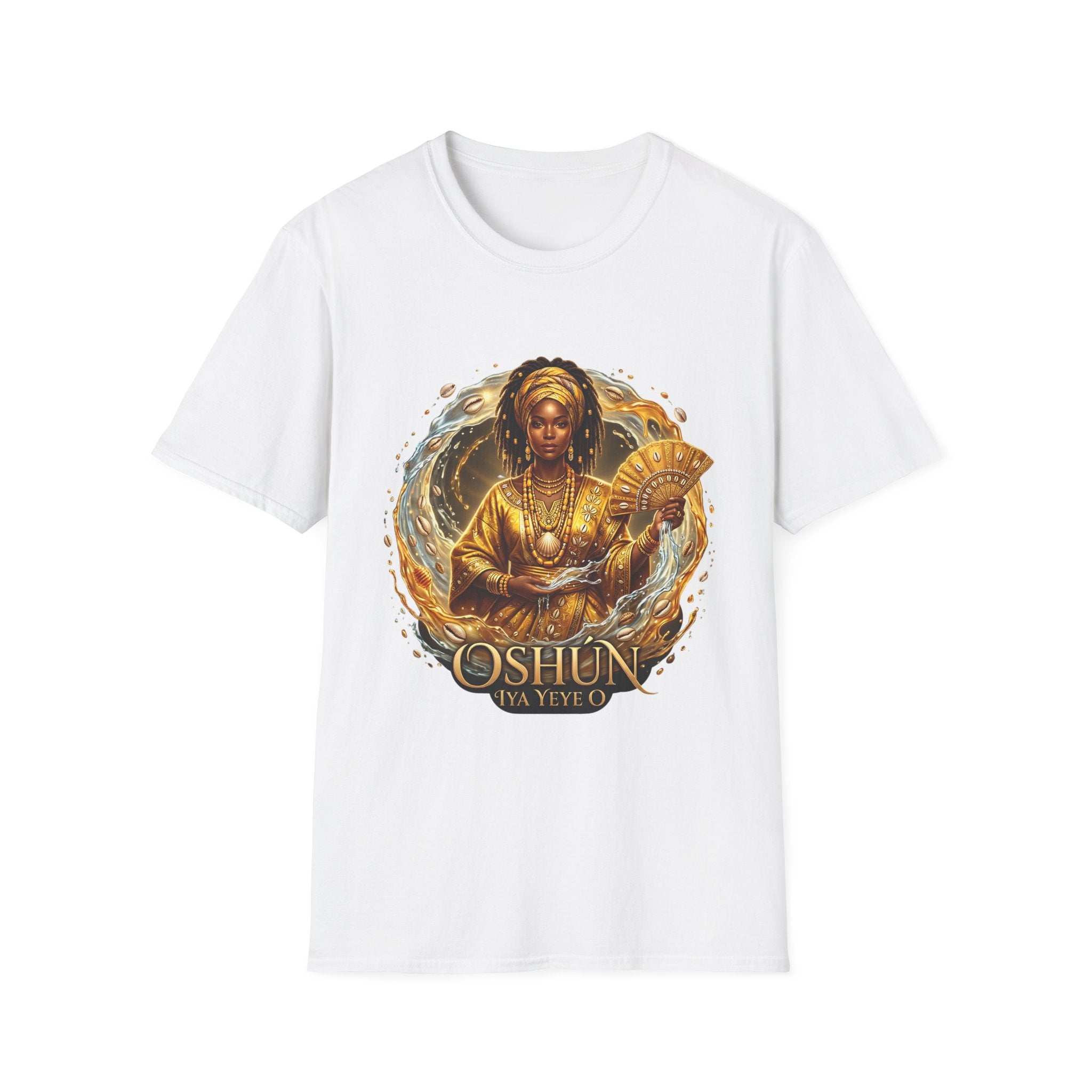 Camiseta Oshún Dorada — Unisex Softstyle