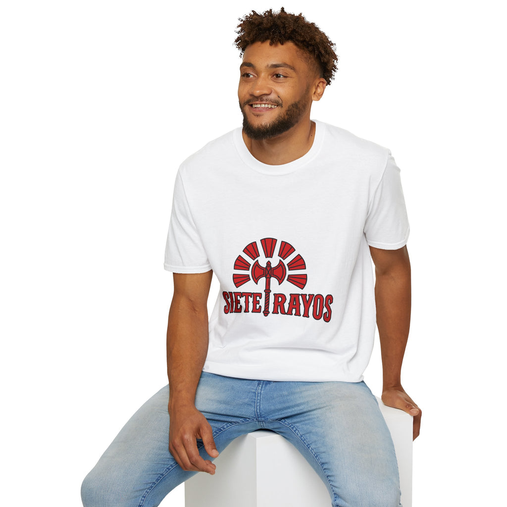 Siete Rayos T-Shirt — Vintage Red Sunburst Graphic Tee