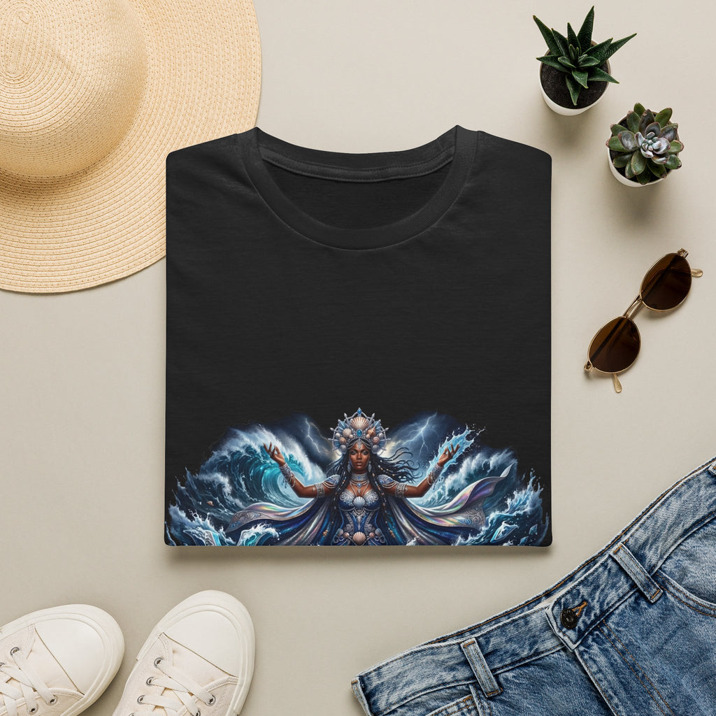 Camiseta de Yemayá – Diseño espiritual Yoruba de la Orisha del mar y la protección
