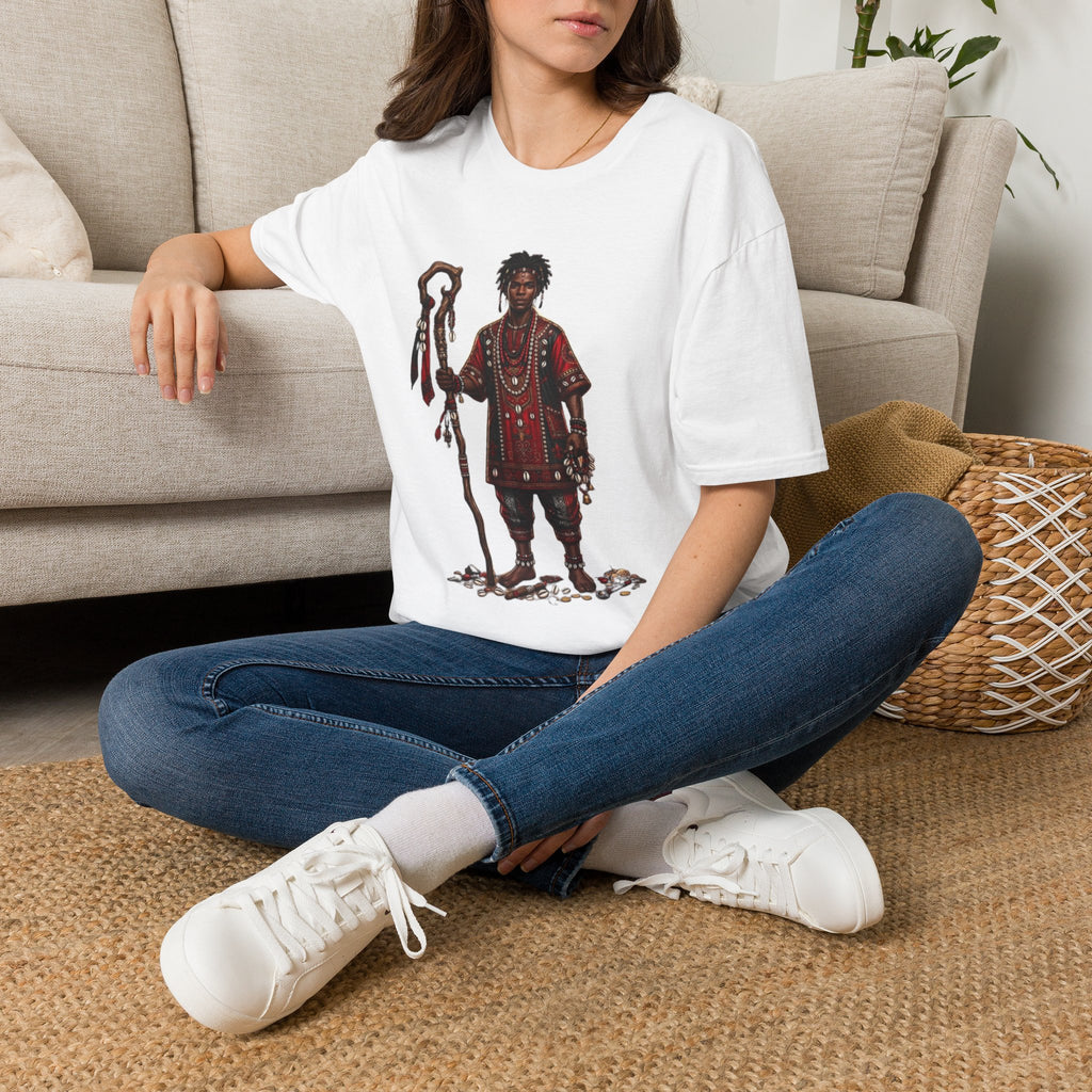 Camiseta Elegguá “Guardián de los Caminos” — Unisex Softstyle