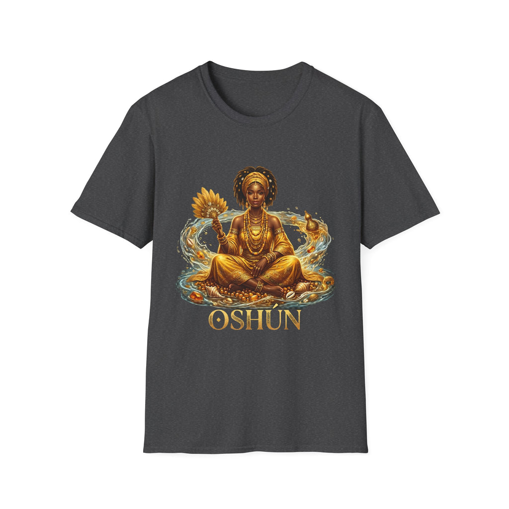 Camiseta Oshún “Amor, Belleza y Prosperidad” — Unisex Softstyle