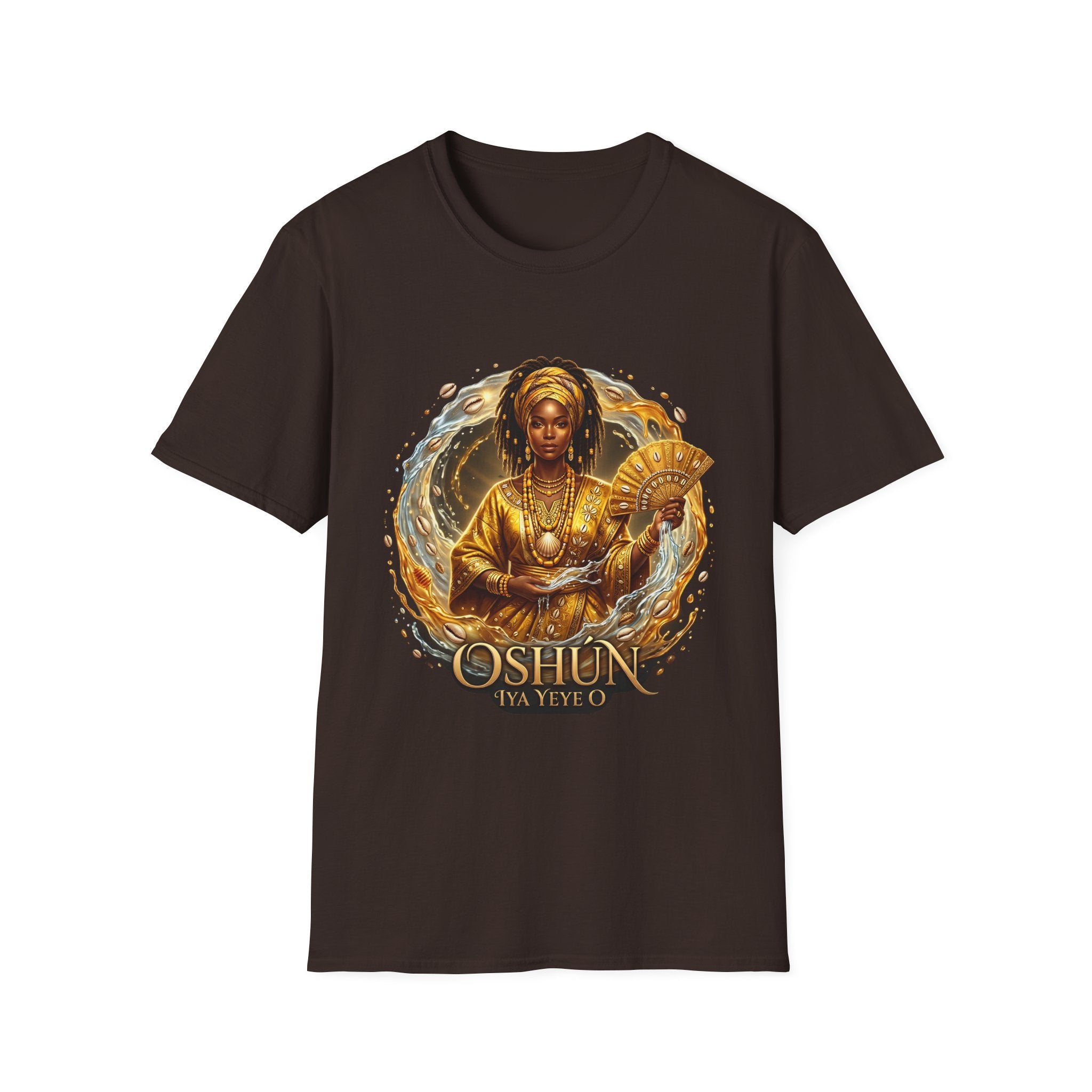 Camiseta Oshún Dorada — Unisex Softstyle