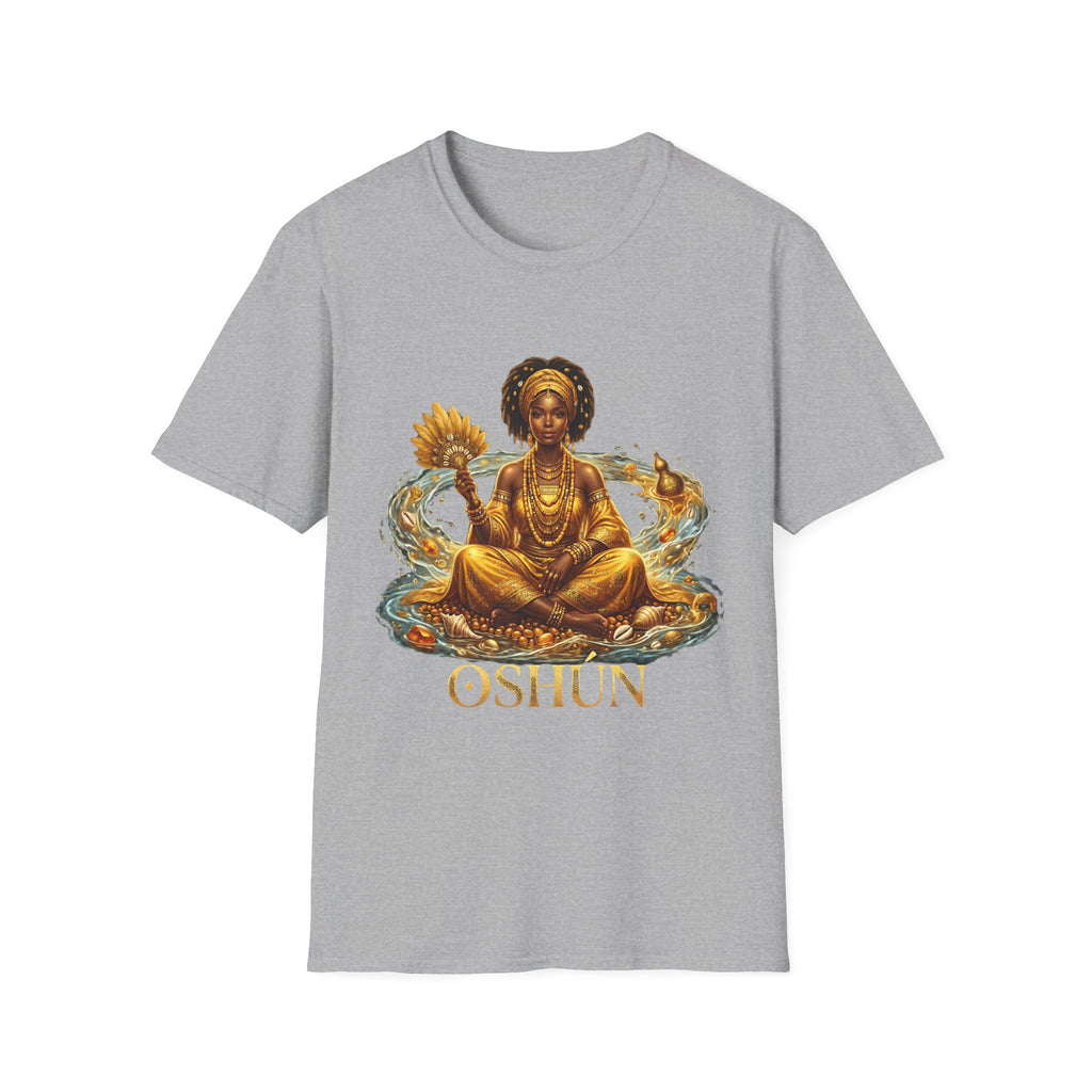 Camiseta Oshún “Amor, Belleza y Prosperidad” — Unisex Softstyle