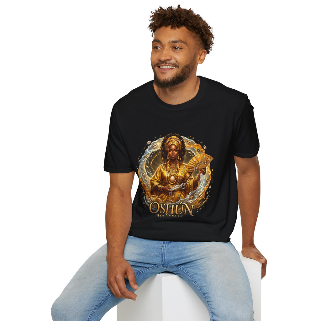 Camiseta Oshún Dorada — Unisex Softstyle