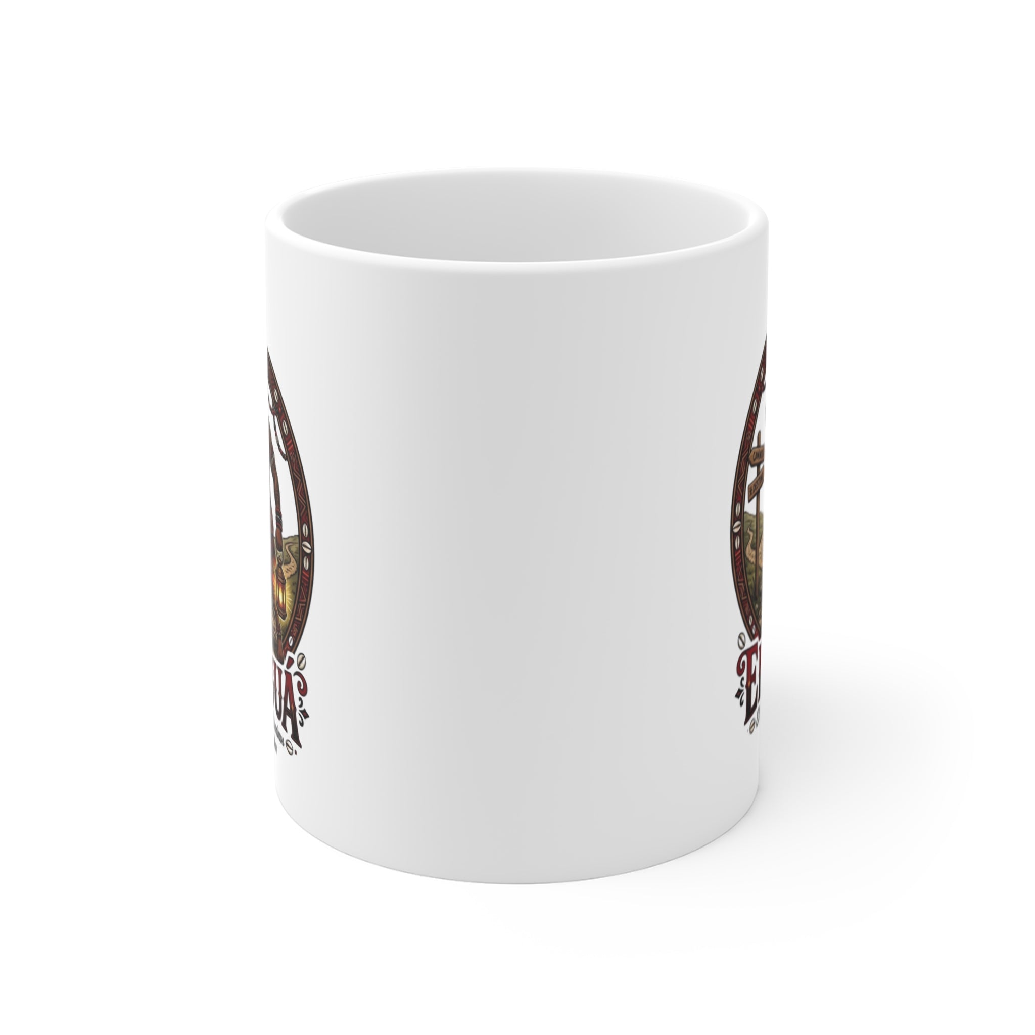 Taza Elegguá “Abre Mis Caminos” — Taza Cerámica Inspirada en la Tradición Yoruba