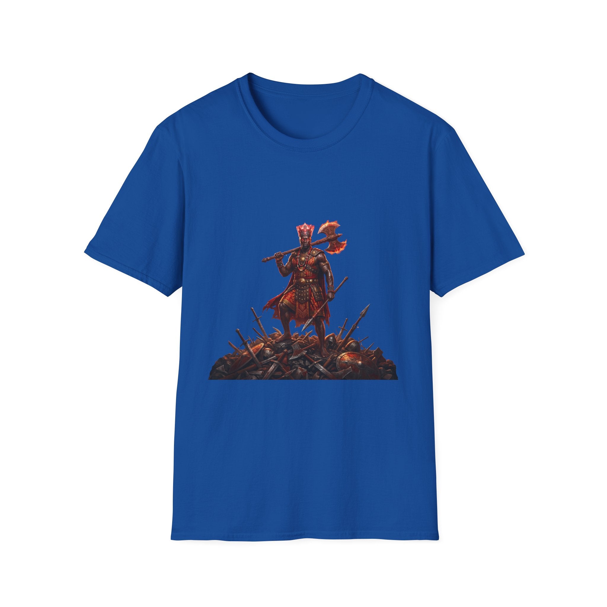 Camiseta de Changó Guerrero – Diseño espiritual Yoruba del Orisha del trueno y la fuerza