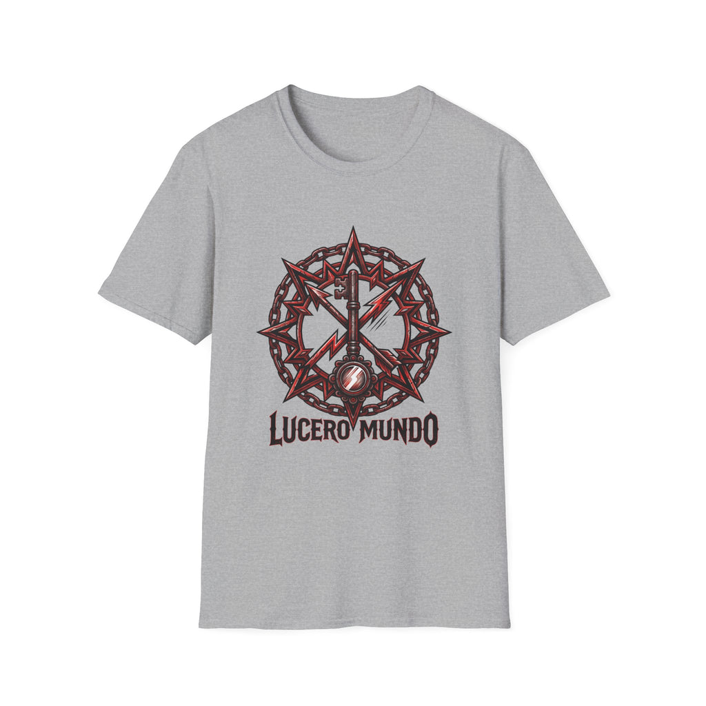 Lucero Mundo Graphic T-Shirt — Thorn Crown & Lightning Bolt Design