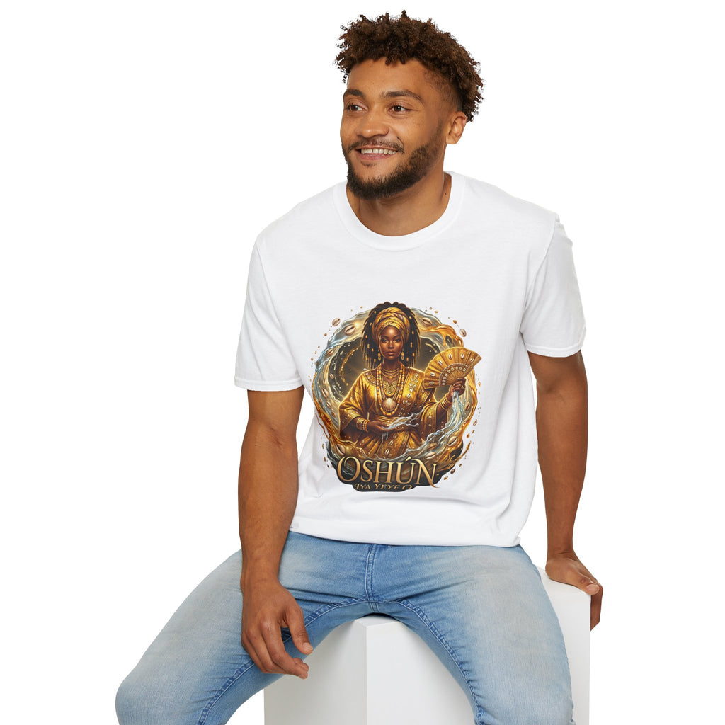Camiseta Oshún Dorada — Unisex Softstyle