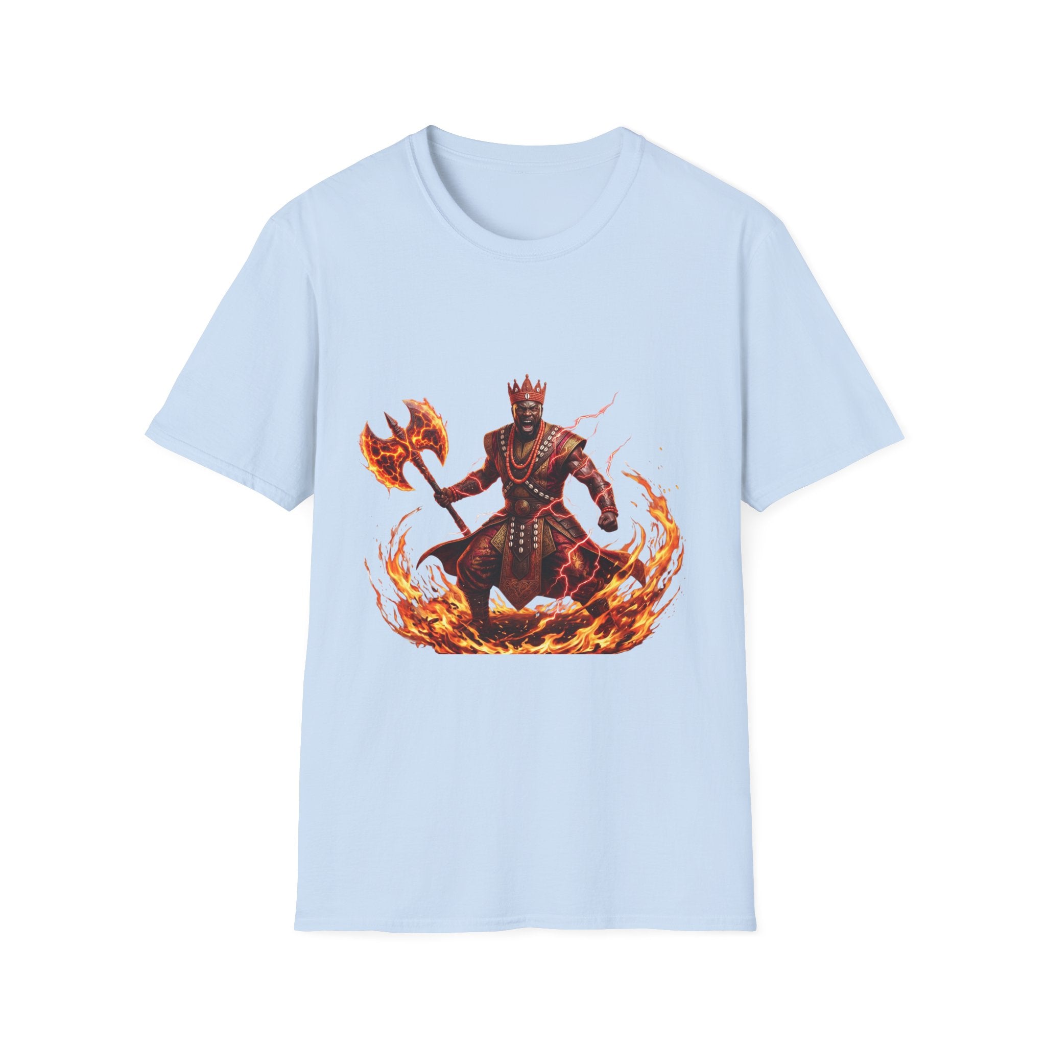 Camiseta de Changó del Fuego – Diseño espiritual Yoruba del Orisha del trueno y el poder