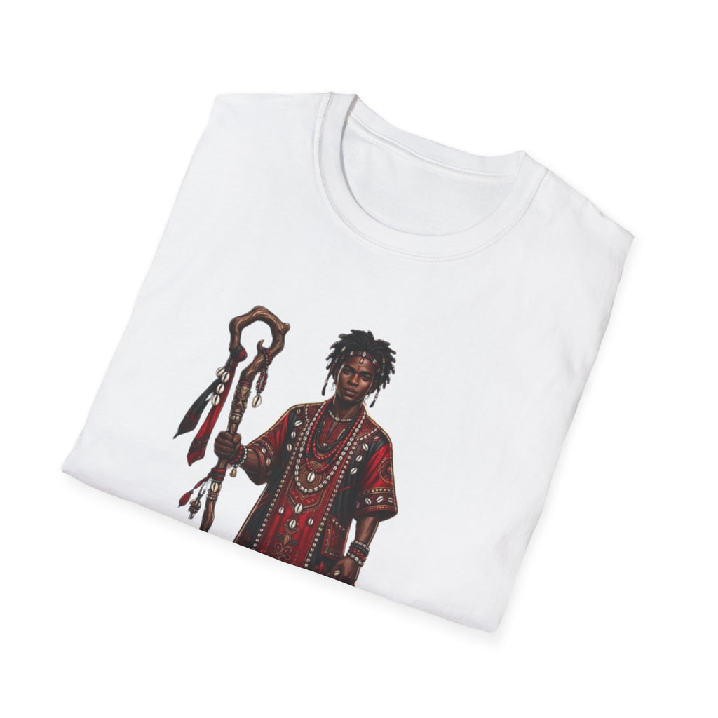 Camiseta Elegguá “Guardián de los Caminos” — Unisex Softstyle