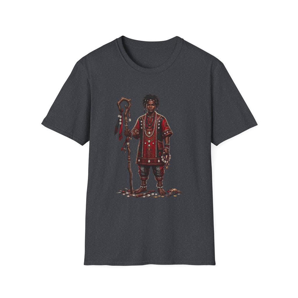 Camiseta Elegguá “Guardián de los Caminos” — Unisex Softstyle