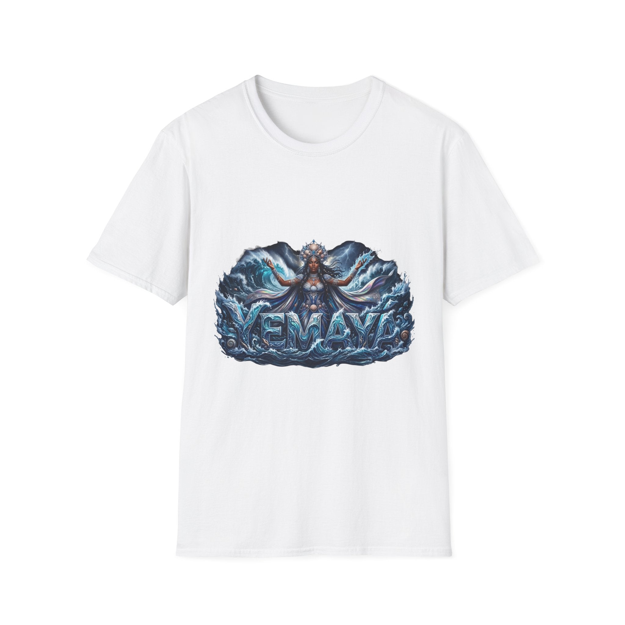 Camiseta de Yemayá – Diseño espiritual Yoruba de la Orisha del mar y la protección