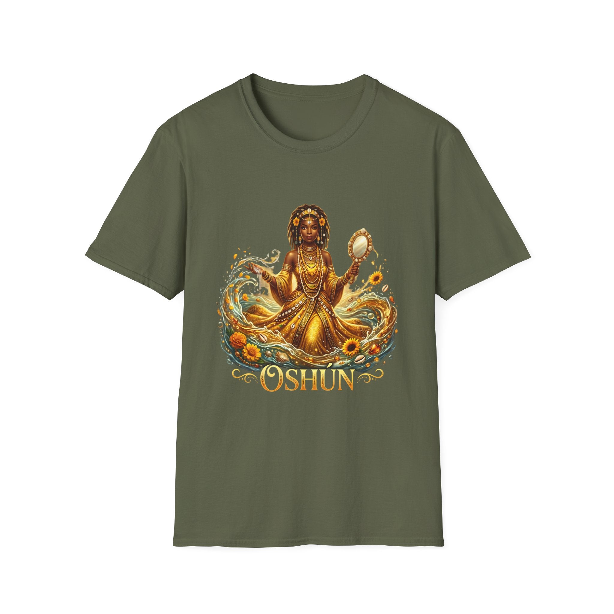 Camiseta Oshún “Dulzura y Abundancia” — Unisex Softstyle