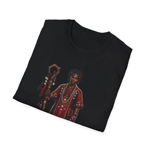 Camiseta Elegguá “Guardián de los Caminos” — Unisex Softstyle