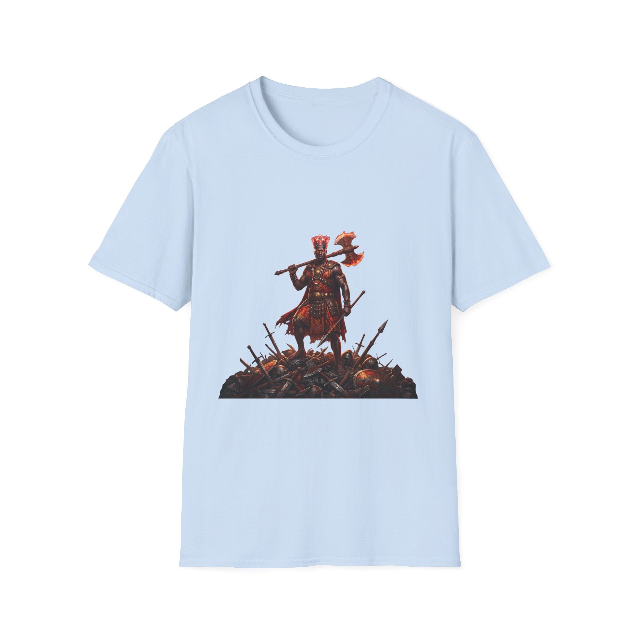 Camiseta de Changó Guerrero – Diseño espiritual Yoruba del Orisha del trueno y la fuerza