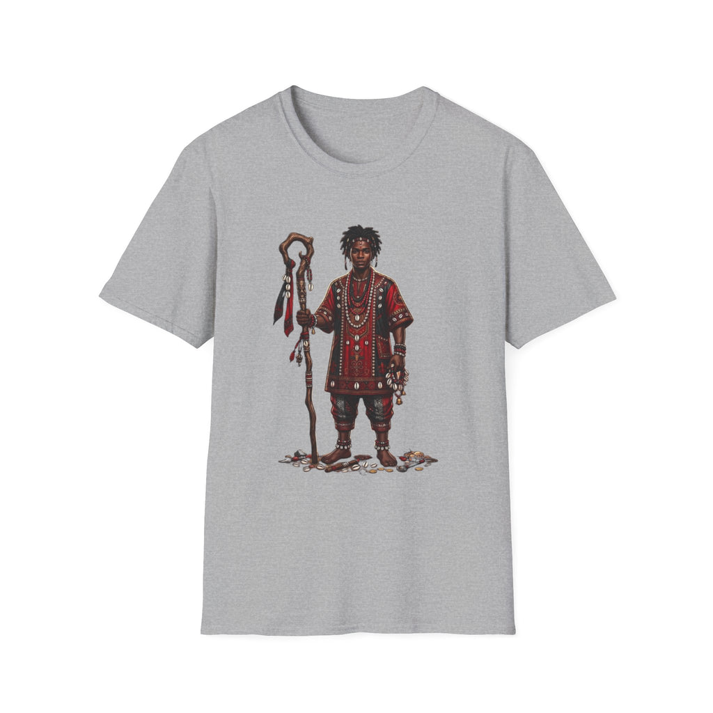 Camiseta Elegguá “Guardián de los Caminos” — Unisex Softstyle