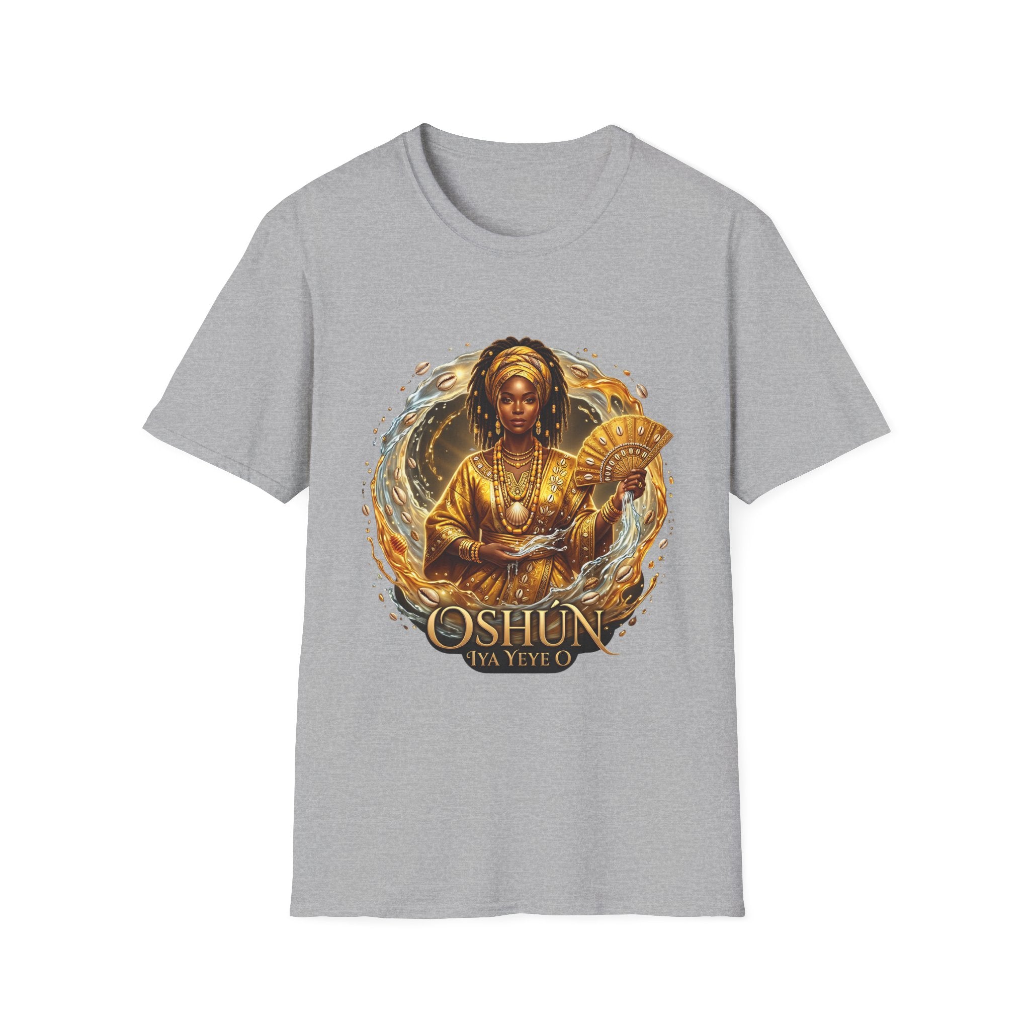 Camiseta Oshún Dorada — Unisex Softstyle
