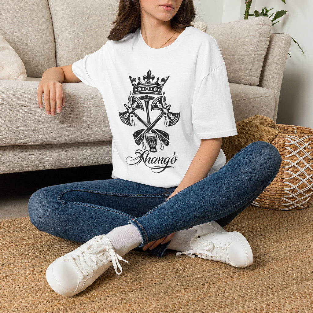 Camiseta de Changó – Emblema espiritual Yoruba del Orisha del trueno y la justicia