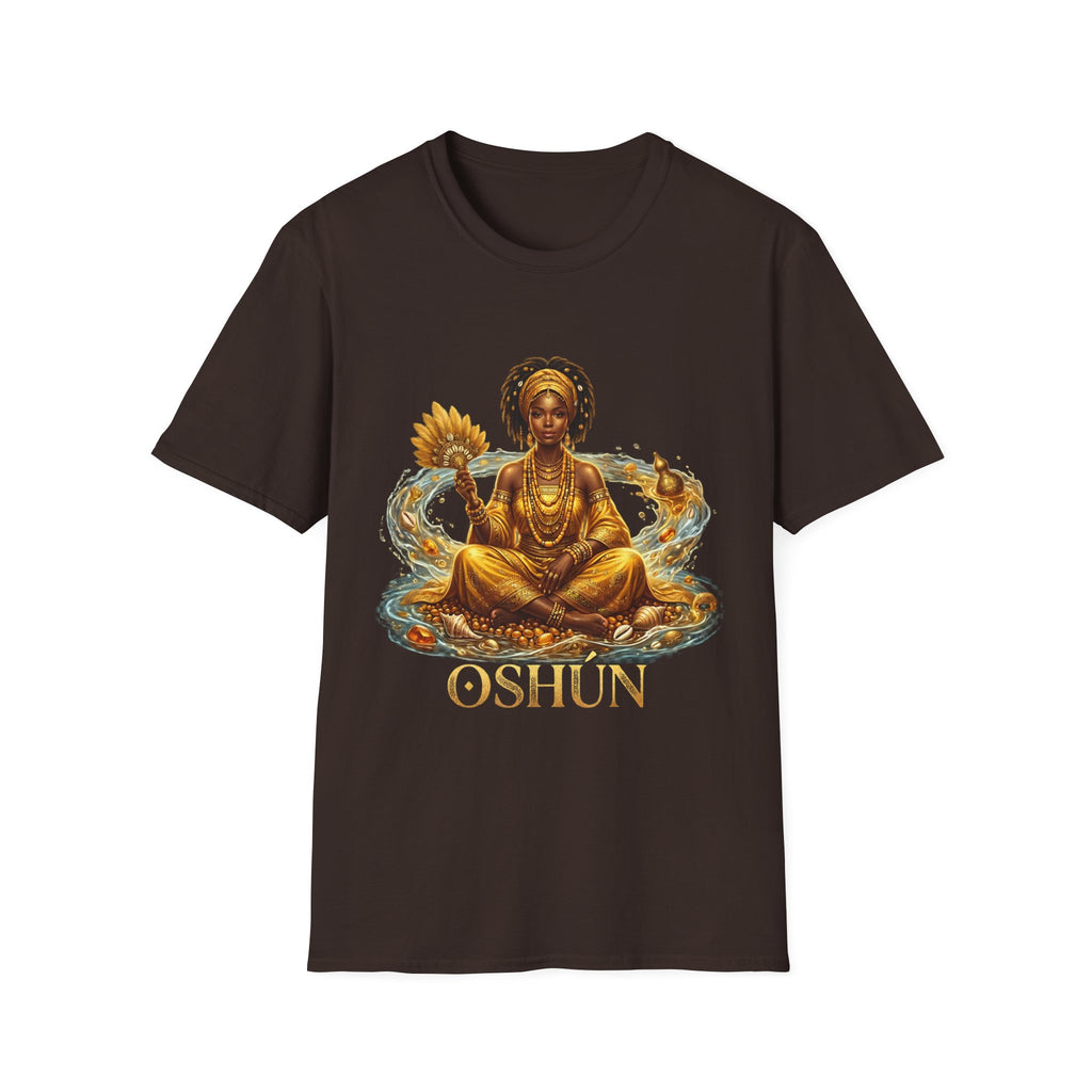 Camiseta Oshún “Amor, Belleza y Prosperidad” — Unisex Softstyle
