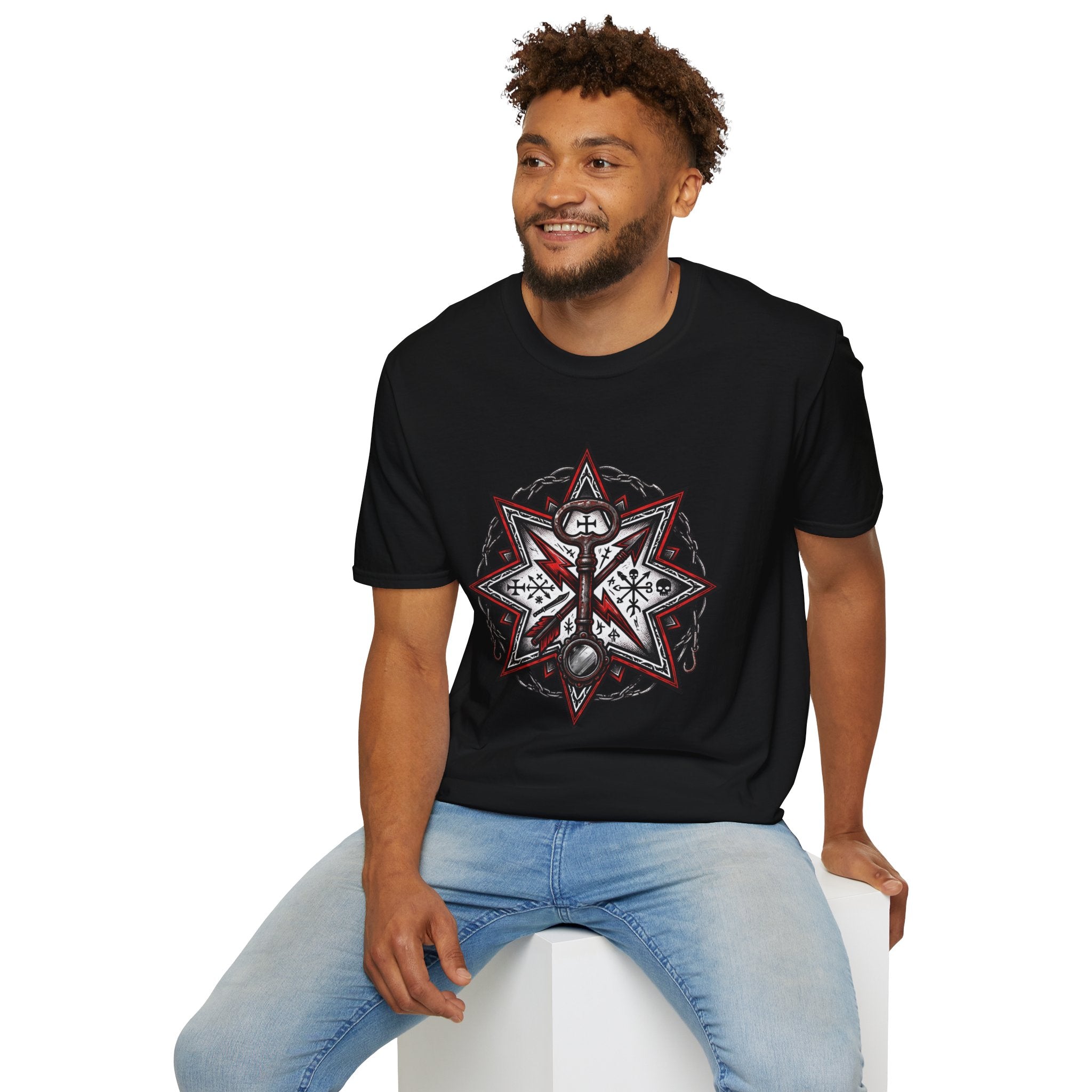 T-Shirt — Norse Valknut Star Rune Graphic