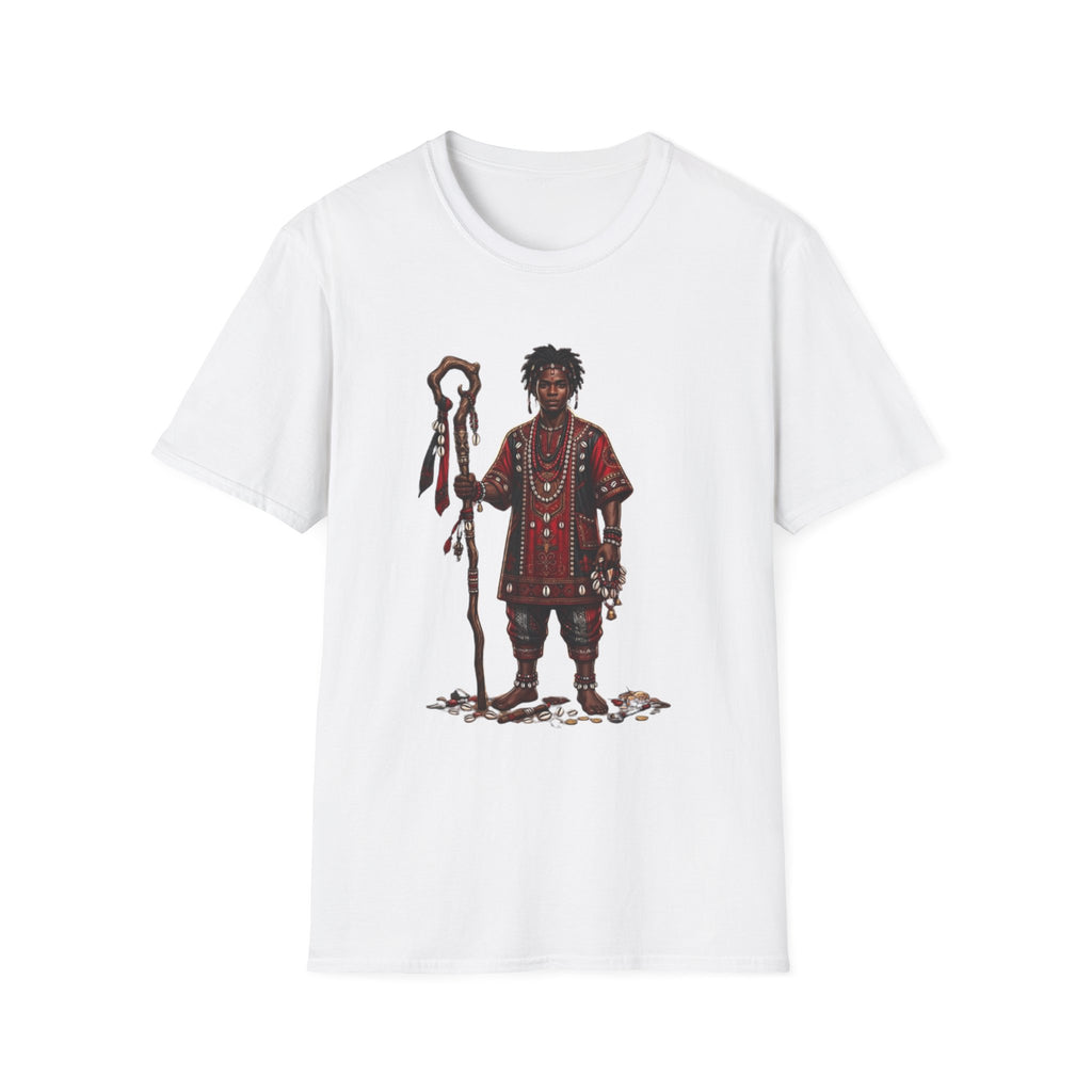 Camiseta Elegguá “Guardián de los Caminos” — Unisex Softstyle