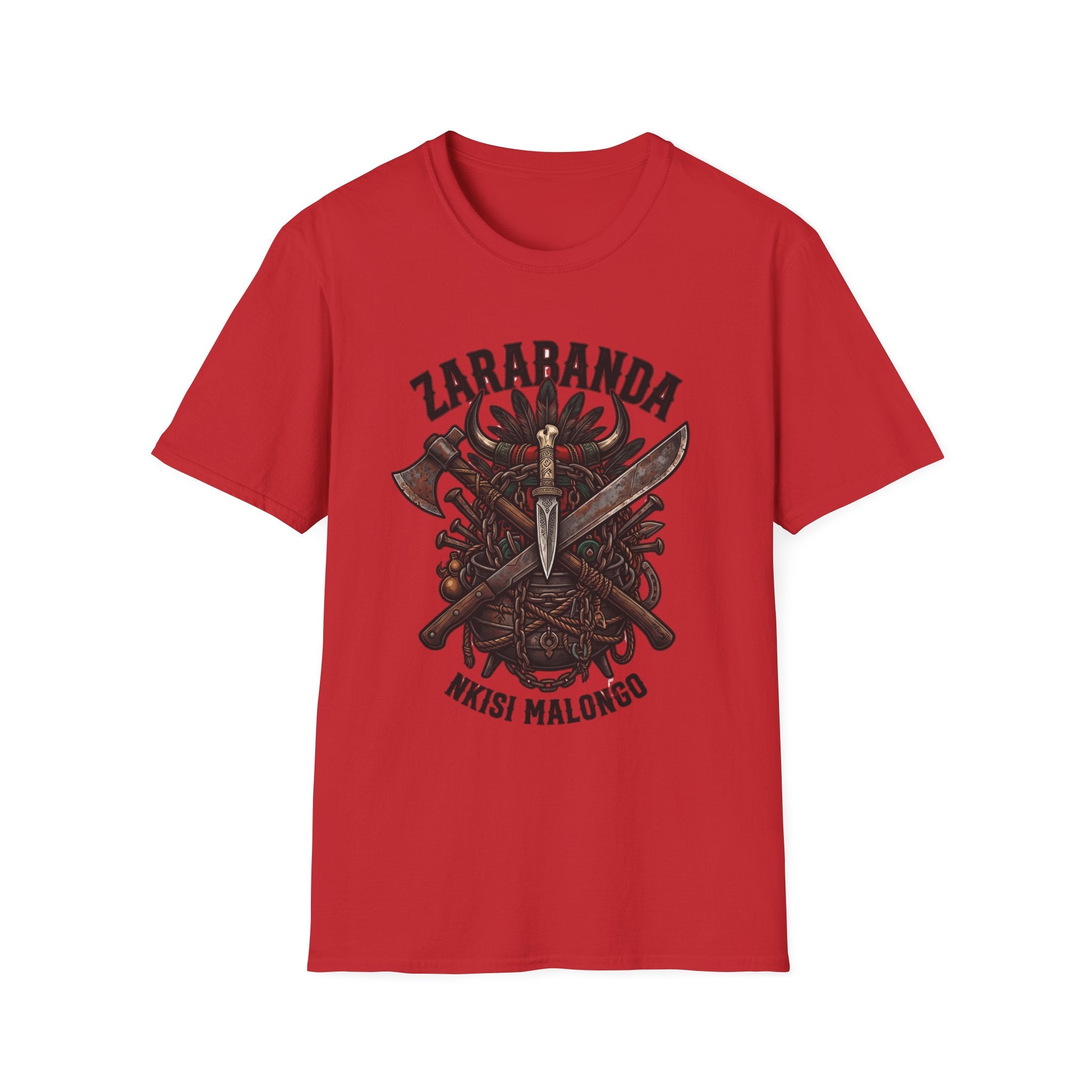 Camiseta de Zarabanda – Diseño espiritual de Palo Mayombe | Nkisi Malongo