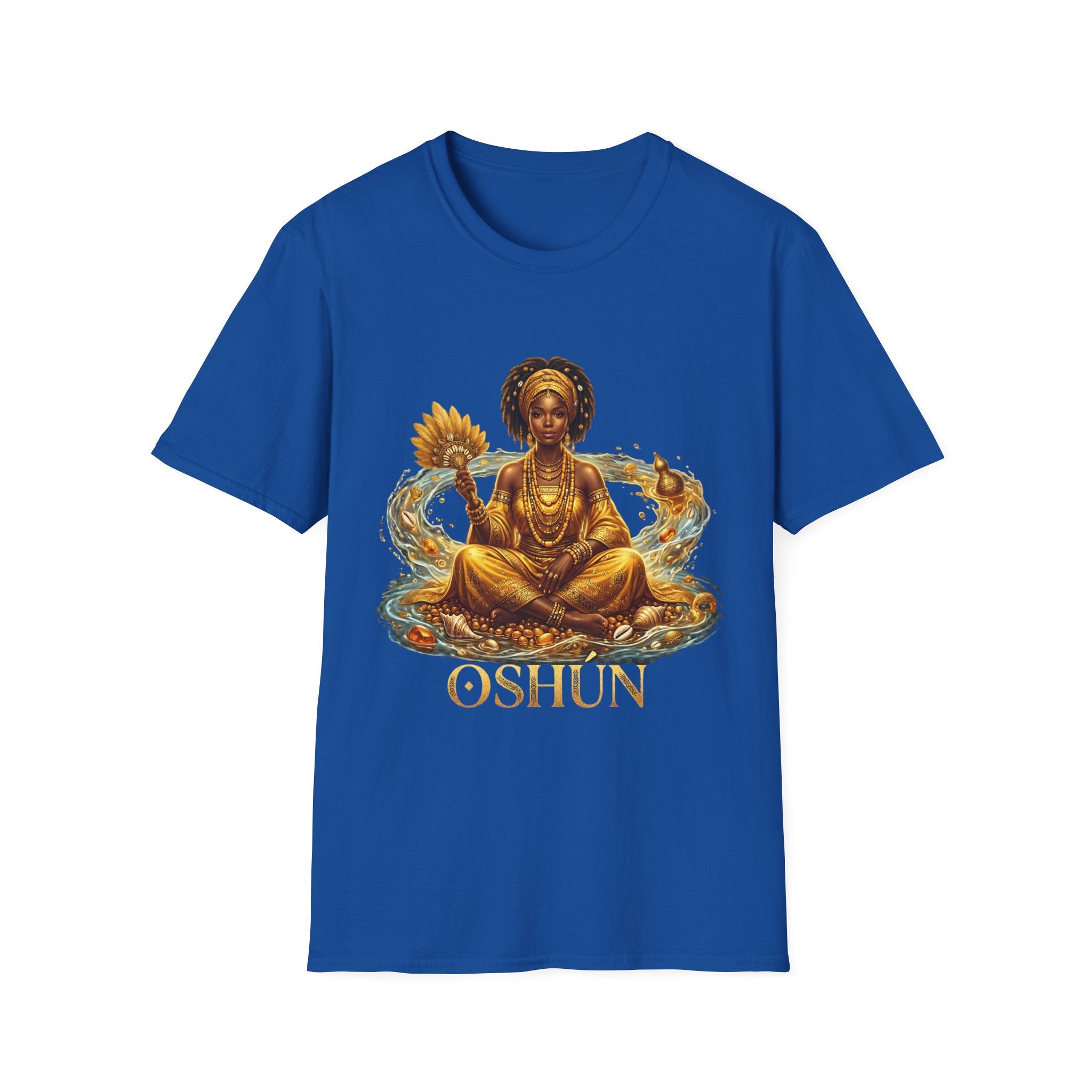 Camiseta Oshún “Amor, Belleza y Prosperidad” — Unisex Softstyle