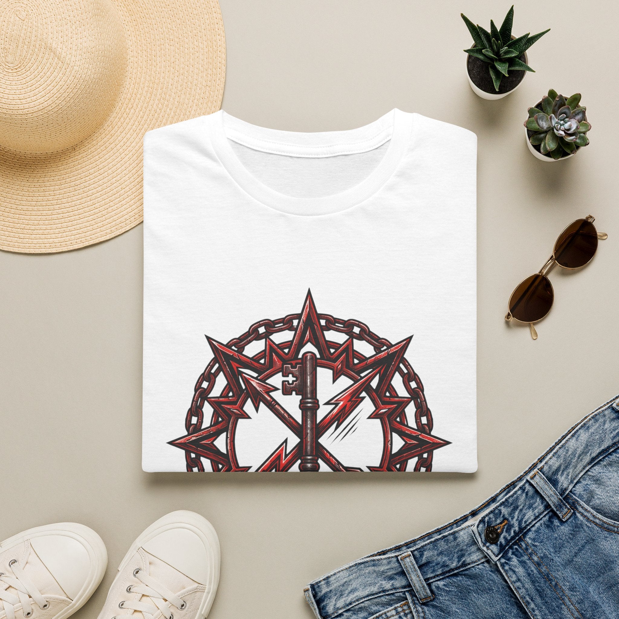 Lucero Mundo Graphic T-Shirt — Thorn Crown & Lightning Bolt Design