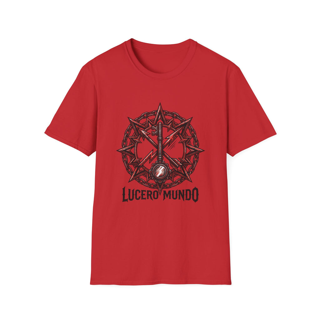 Lucero Mundo Graphic T-Shirt — Thorn Crown & Lightning Bolt Design