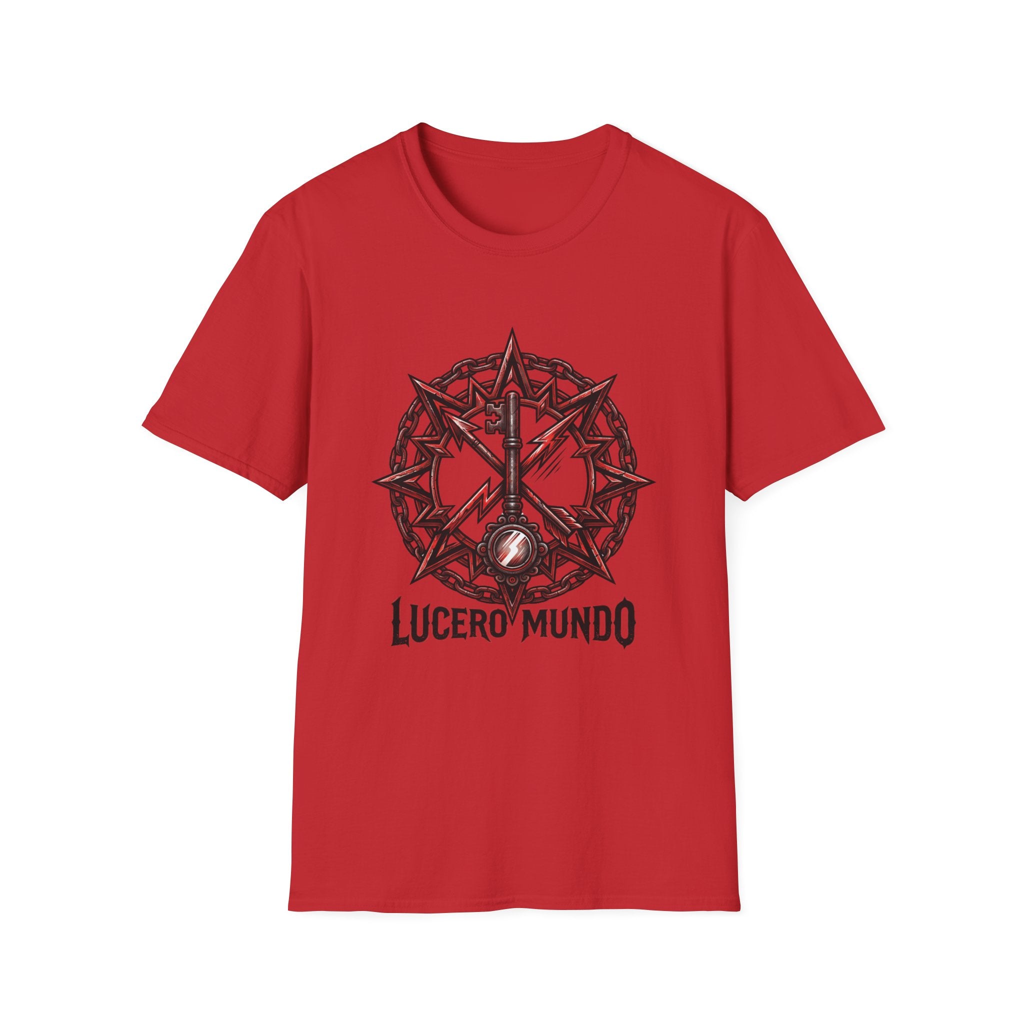 Lucero Mundo Graphic T-Shirt — Thorn Crown & Lightning Bolt Design