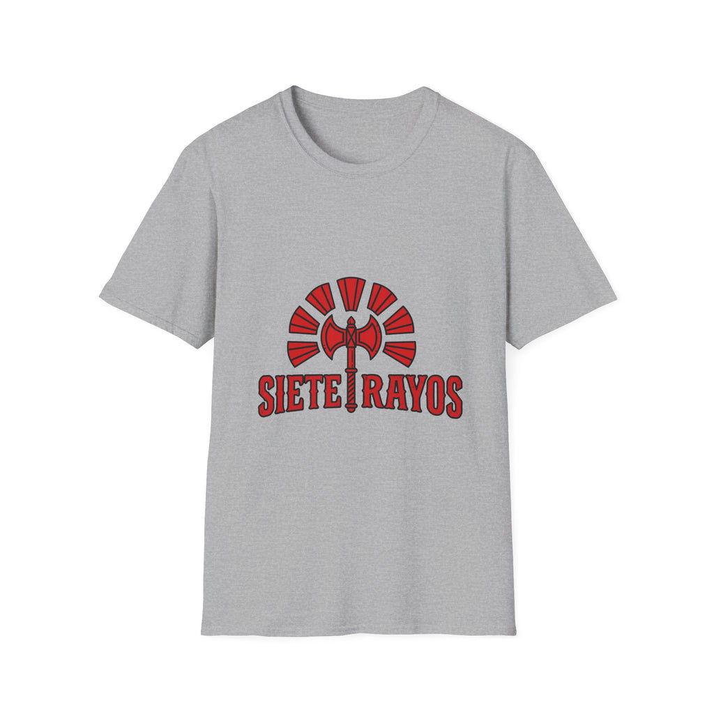 Siete Rayos T-Shirt — Vintage Red Sunburst Graphic Tee