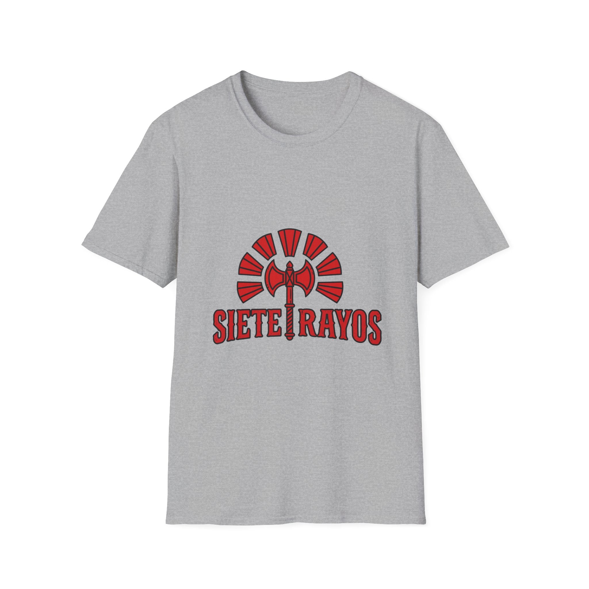 Siete Rayos T-Shirt — Vintage Red Sunburst Graphic Tee