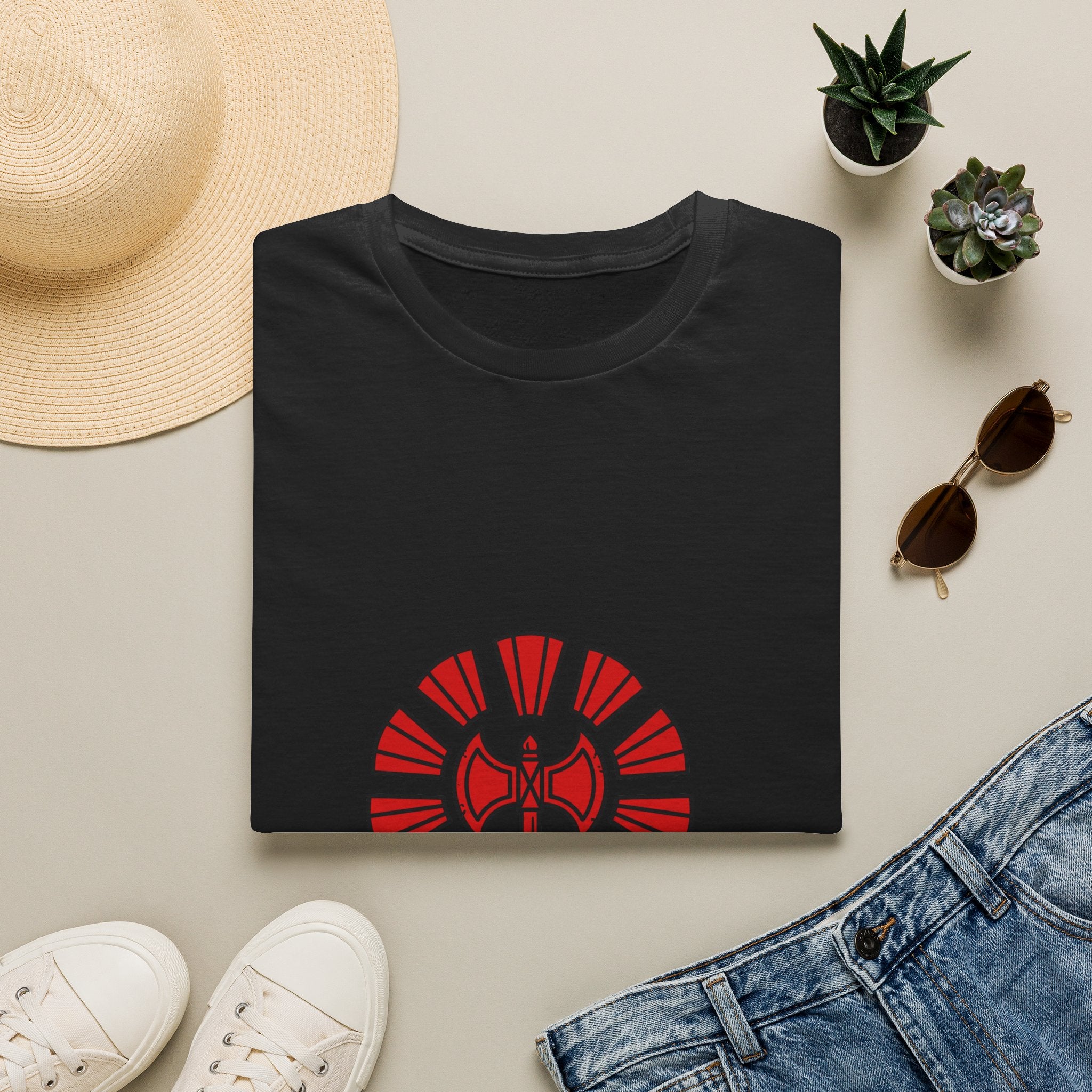 Siete Rayos T-Shirt — Vintage Red Sunburst Graphic Tee